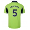 Maglie da calcio Fulham Joachim Andersen #5 Seconda Maglia 2025-26 Manica Corta